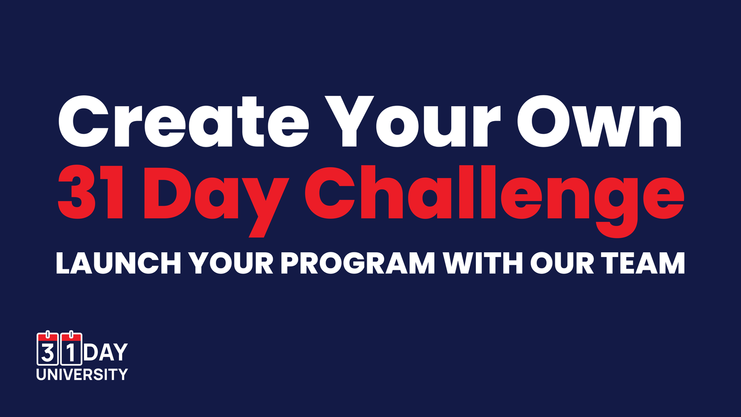 31 Day University Starter Fee